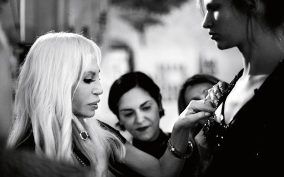 Paris Fashion Presentation with Donatella Versace