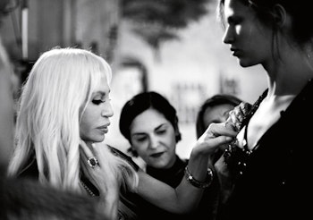 Paris Fashion Presentation with Donatella Versace