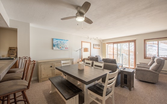 2Br/3Ba- View of Mt Crested Butte & Fireplace