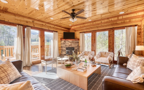 Sycamore | Spectacular Mountain Home w/ Indoor Pool, Hot Tub, Home Theatre & Fire Pit!