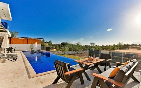 Villa with Jacuzzi, Hammam, Sauna and Pool in Kas